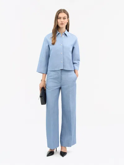 Tiger Of Sweden Corins Cropped Linen Shirt