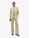 Tiger Of Sweden Dario Regular-fit Linen Trousers In Golden Khaki