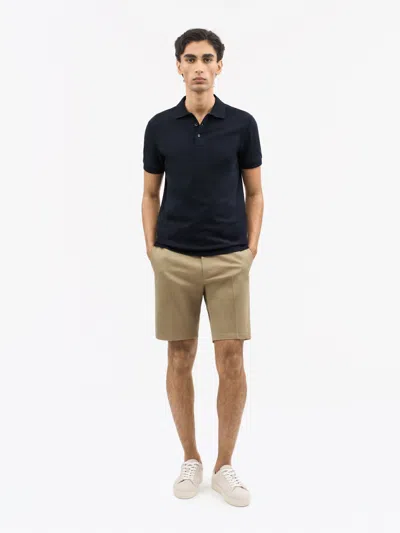 Tiger Of Sweden Darios Cotton Pique Polo In Blue