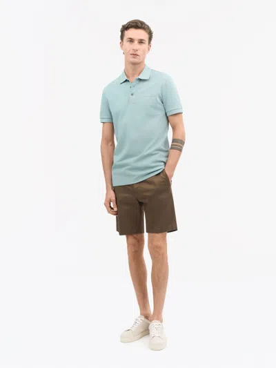 Tiger Of Sweden Darios Cotton Pique Polo In Blue
