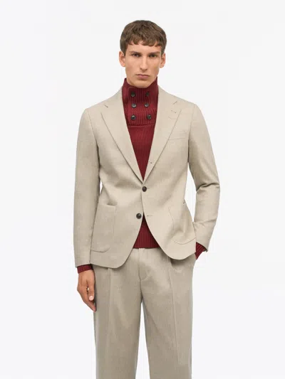 Tiger Of Sweden Easer Pp Wool Cashmere Jacket In Neutral