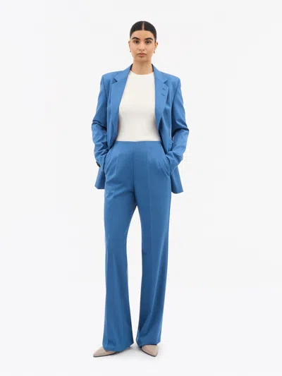 Tiger Of Sweden Eedit Mid Waist Trousers In Blue
