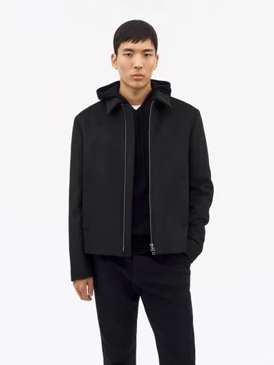 Tiger Of Sweden Elmeri Short Zip-up Jacket In Black