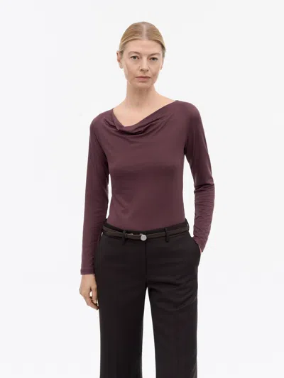 Tiger Of Sweden Elois Langærmet T-shirt In Burgundy