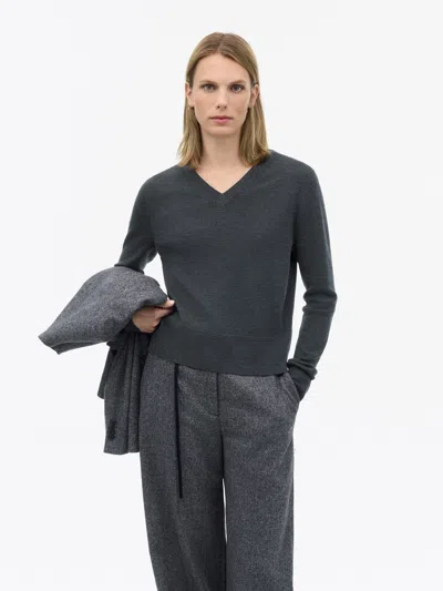 Tiger Of Sweden Enola Rws Merino Pullover In Grey Melange