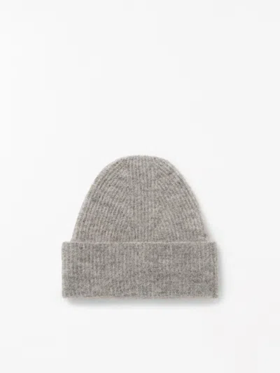 Tiger Of Sweden Erinna Rws Mohair Beanie In Grey Beige Melange