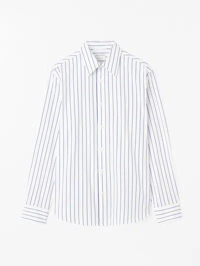 Tiger Of Sweden Formal Striped Bennett Shirt In White
