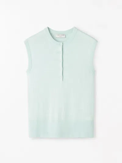 Tiger Of Sweden Freya Fine Knitted Vest In Blue