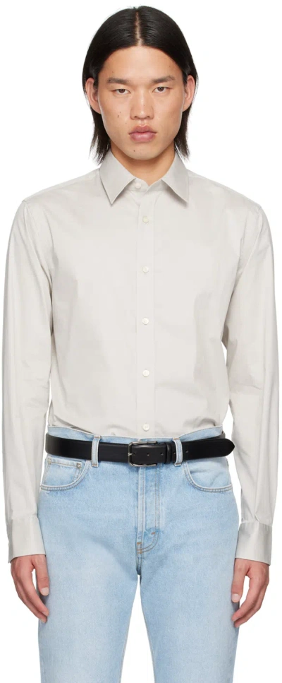 Tiger Of Sweden Gray Adley Shirt In 05t-grey Stone