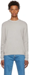 Tiger Of Sweden Gray K.1 Sweater In 068 - Greige