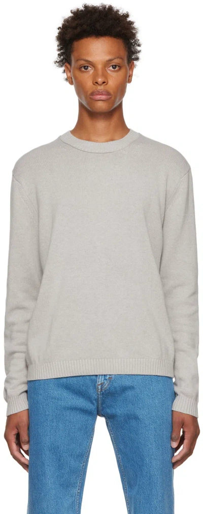 Tiger Of Sweden Gray K.1 Sweater In 068 - Greige