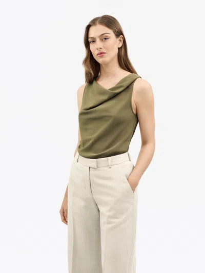 Tiger Of Sweden Helvie Ærmeløs Satin Top In Gray