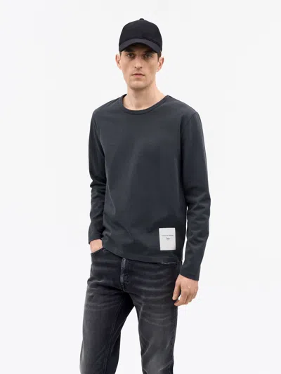 Tiger Of Sweden Jake Boxy Longsleeved T-shirt In Black