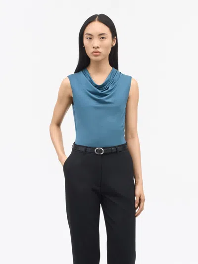 Tiger Of Sweden Jela Cowl-neck Top In Blue