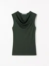 Tiger Of Sweden Jela Cowl-neck Top In Green