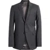 Tiger Of Sweden Jerrett Slim Fit Recycled Polyester & Wool Blend Sport Coat In Charcoal