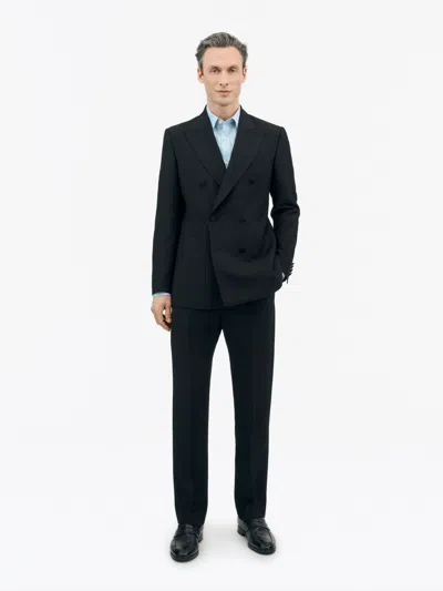 Tiger Of Sweden Joachim Double-breasted Blazer In Black