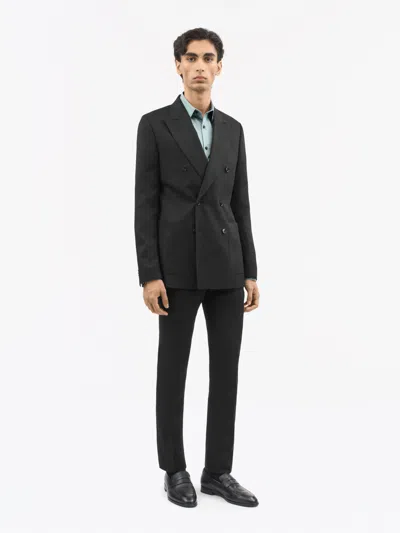 Tiger Of Sweden Joachim Double-breasted Jacket In Black