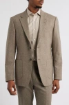 Tiger Of Sweden Justin Slim Fit Recycled Wool Blend Sport Coat In Burlywood