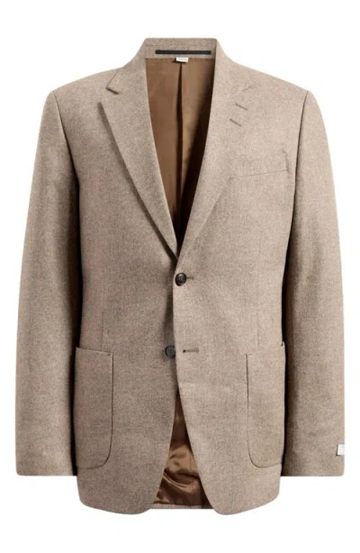 Tiger Of Sweden Justin Slim Fit Recycled Wool Blend Sport Coat In Burlywood