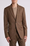 Tiger Of Sweden Brown Jarl Blazer In Dusty Brown