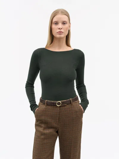 Tiger Of Sweden Kathrin Fine Knit Pullover In Green