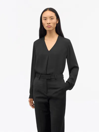 Tiger Of Sweden Klara Regular-fit Blus In Black