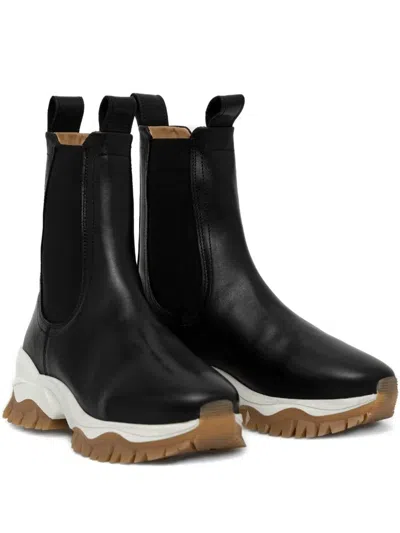 Tiger Of Sweden Leather Chelsea Boots In Black
