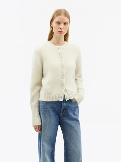 Tiger Of Sweden Leonie Kidmohair Cardigan In White