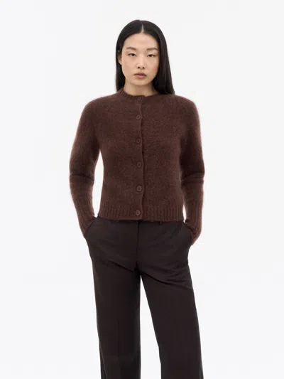 Tiger Of Sweden Leonie Mohair Uldcardigan In Burgundy