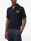 Tiger Of Sweden Logo-embroidered Polo Shirt In Blue