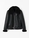 Tiger Of Sweden Lovel Leather Jacket In Black