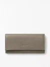 Tiger Of Sweden Maglia Small Leather Wallet In Gray