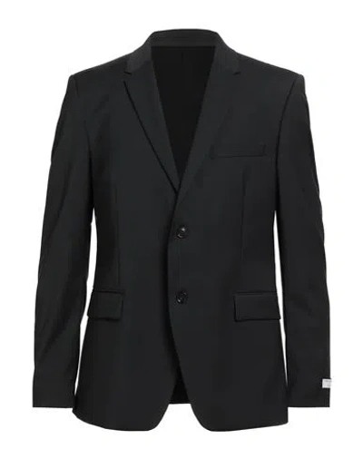 TIGER OF SWEDEN TIGER OF SWEDEN MAN BLAZER BLACK SIZE 42 RECYCLED POLYESTER, WOOL, ELASTANE