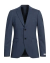 Tiger Of Sweden Man Blazer Slate Blue Size 44 Wool, Polyester, Elastane In Blue