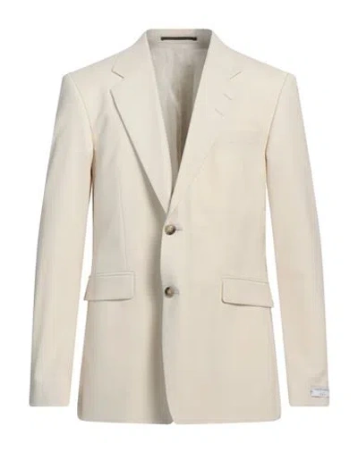 Tiger Of Sweden Man Blazer Ivory Size 44 Wool, Polyester, Elastane In White