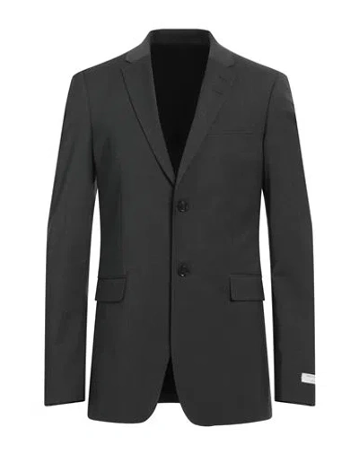 Tiger Of Sweden Man Blazer Lead Size 38 Recycled Polyester, Wool, Elastane In Grey
