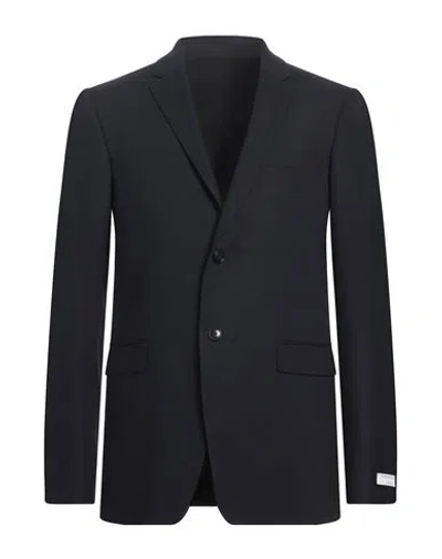 Tiger Of Sweden Man Blazer Midnight Blue Size 44 Polyester, Wool, Elastane In Blue
