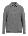 Tiger Of Sweden Man Jacket Grey Size 46 Recycled Wool, Recycled Polyamide, Silk