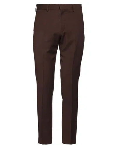Tiger Of Sweden Man Pants Brown Size 38 Polyester, Wool, Elastane