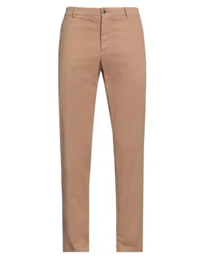 Tiger Of Sweden Man Pants Camel Size 33 Cotton, Elastane In Beige