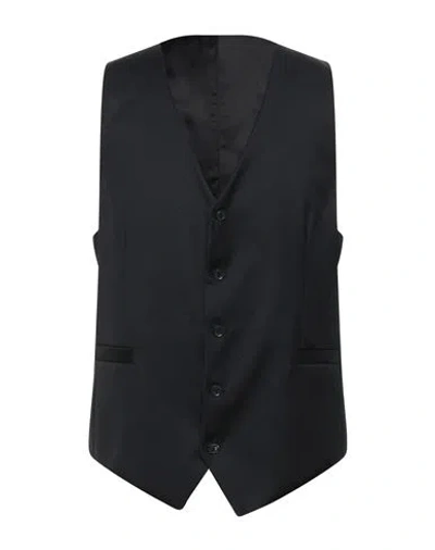 Tiger Of Sweden Man Tailored Vest Black Size 44 Wool