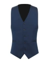 Tiger Of Sweden Man Tailored Vest Midnight Blue Size 34 Wool, Elastane In Blue