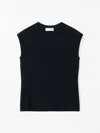 Tiger Of Sweden Mariso Knitted T-shirt In Merino Wool In 284 Light Ink