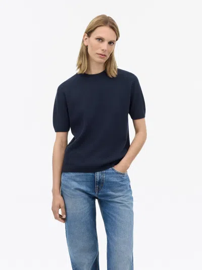 Tiger Of Sweden May Uld Cashmere T-shirt In Light Ink