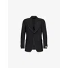 Tiger Of Sweden Mens Paolo Single-breasted Wool Blazer Black In Black