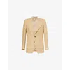 Tiger Of Sweden Mens Morini Single-breasted Linen Blazer Golden Khaki In Golden Khaki