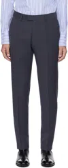 Tiger Of Sweden Navy & Gray Tenuta Trousers In 257sea