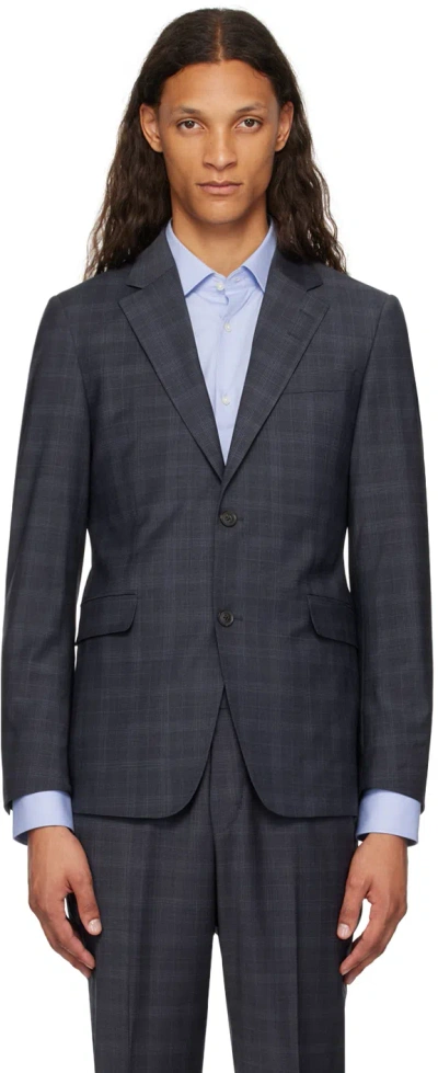 Tiger Of Sweden Navy Justin Blazer In 09c-dark Ink