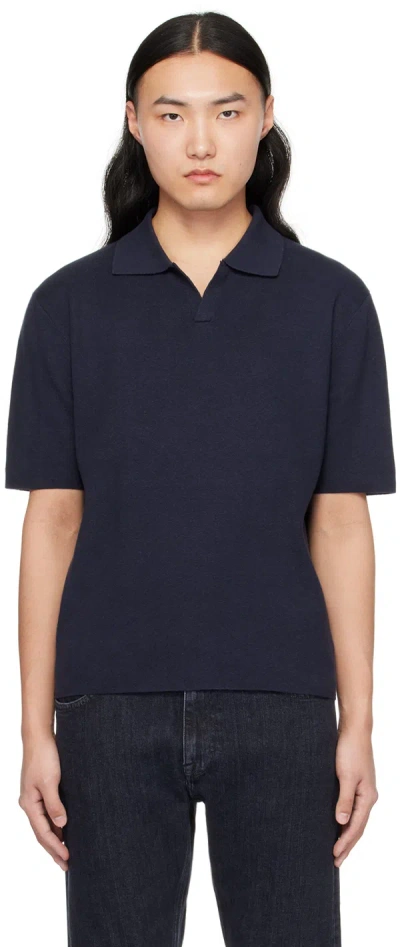Tiger Of Sweden Navy Maelon Polo In 02v-night Heaven